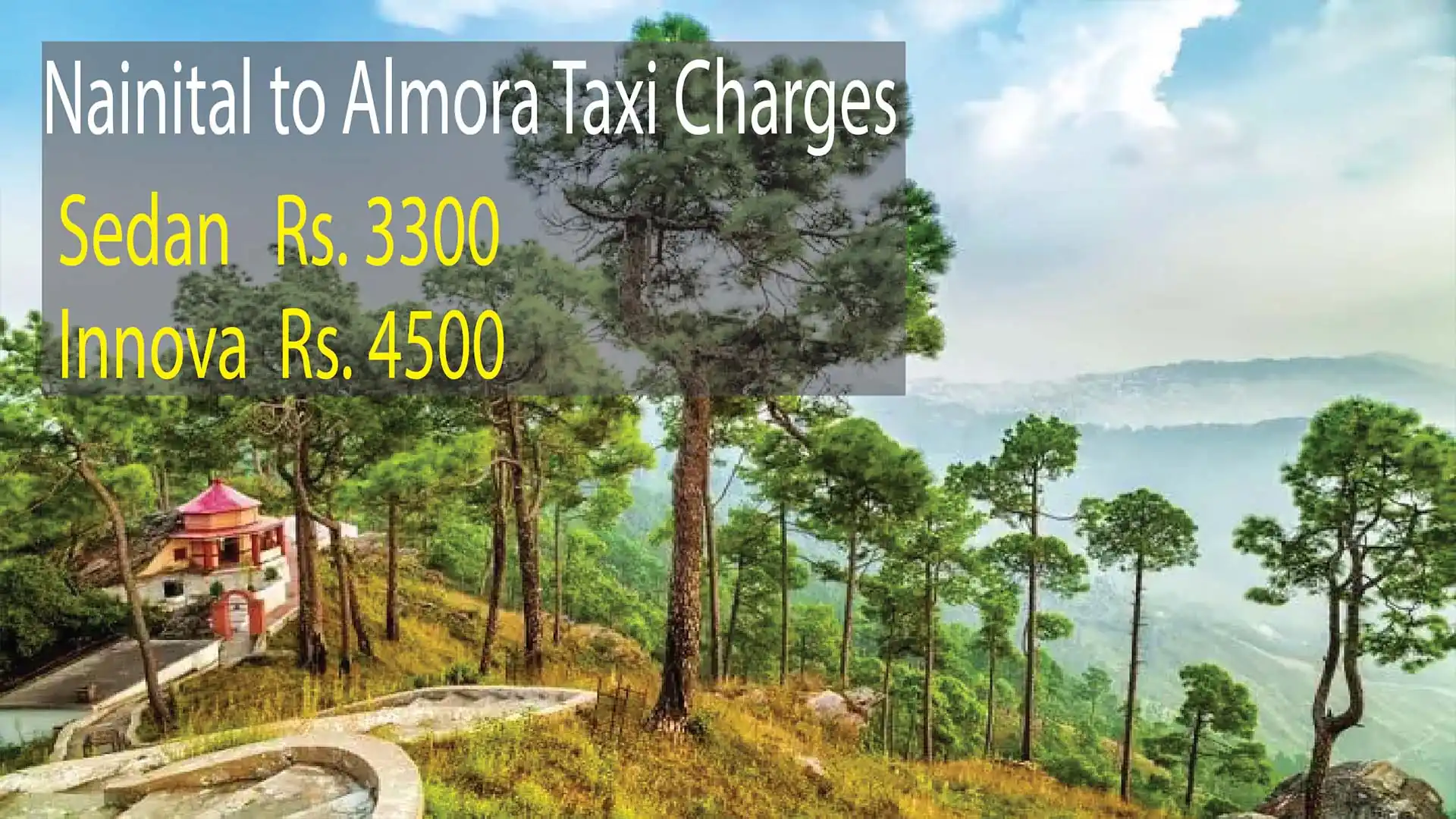 Taxi service from Nainital to almora