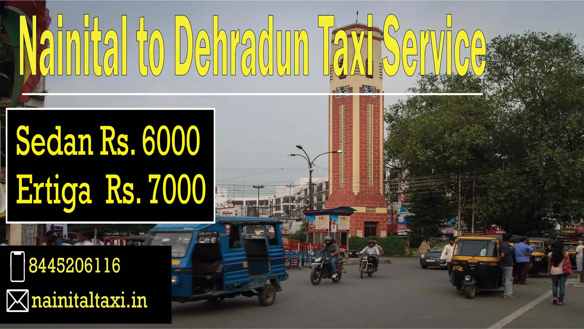 Taxi service from Nainital to dehradun